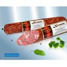 Сервелат рубленый "Сан Саныч", нежный вкус, горячего копчения, 275гp